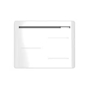 Radiateur électrique à inertie sèche NOIROT Amaroc horizontal blanc