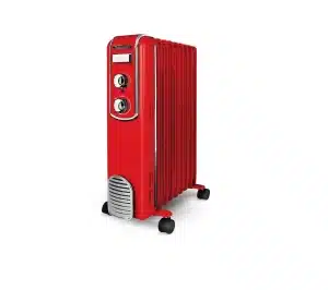 radiateur à bain d'huile thomson rouge