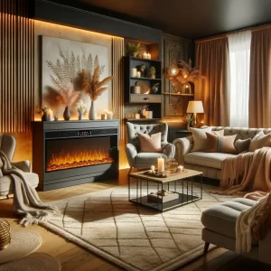 Cheminée électrique ambiance cozy Cheminée électrique ambiance cozy