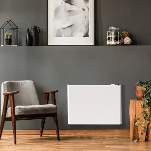 Radiateur électrique connecté DSC 1000W EQUATION Enora horizontal blanc salon