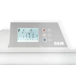 Radiateur électrique céramique 2000 W HJM Evelyn II horizontal blanc panneau de controle