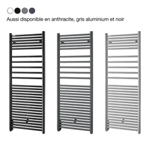 Sèche-serviettes électrique ACOVA 750W, H135.7 x l50 cm Angora blanc disponible en 4 couleurs
