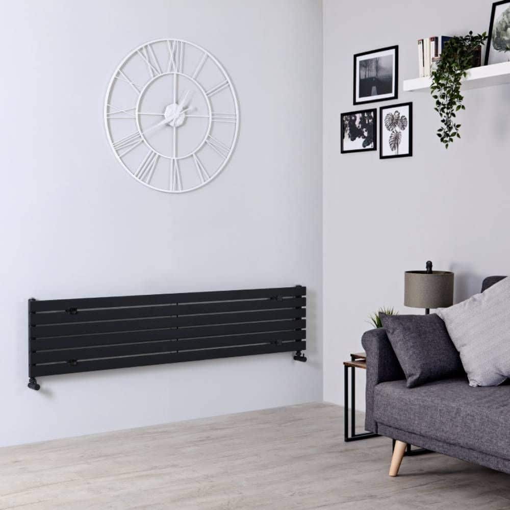 Radiateur à eau chaude 1 rang Noir