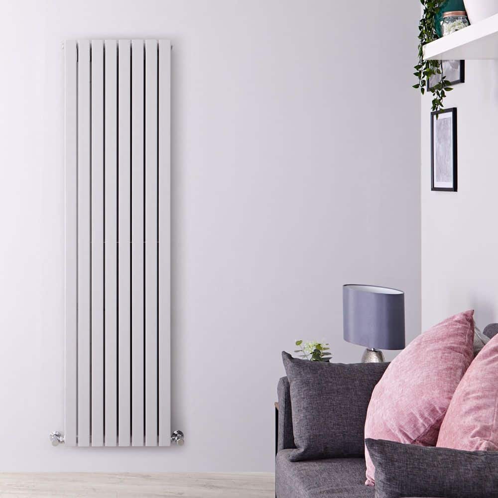 Radiateur à eau chaude 2 rangs Gris Clair