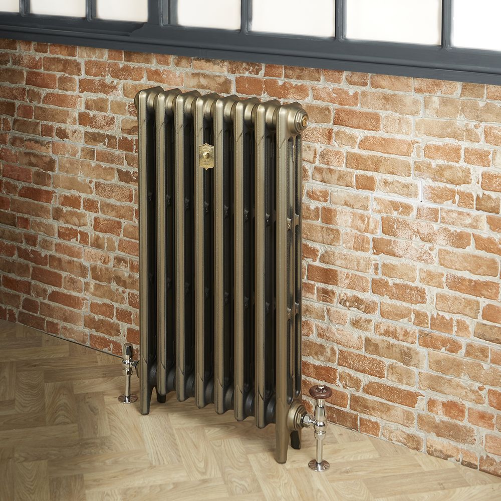 Radiateur à eau chaude 3 rangs Laiton Naturel