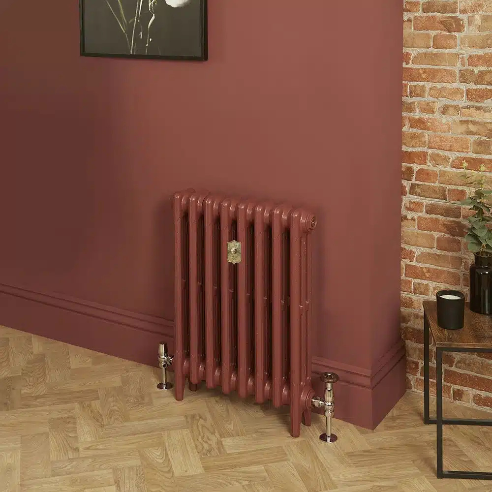 Radiateur à eau chaude 3 rangs rouge brique (Eating Room