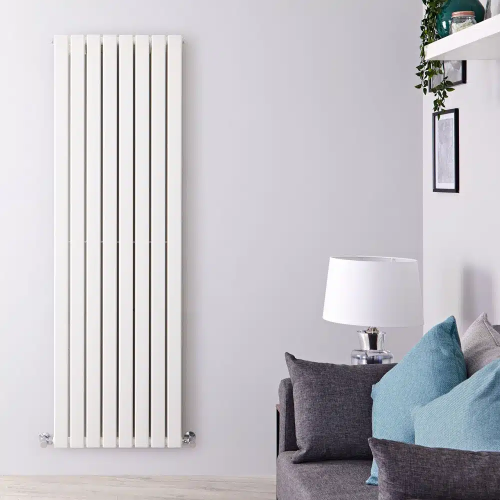 Radiateur à eau chaude double rang Blanc