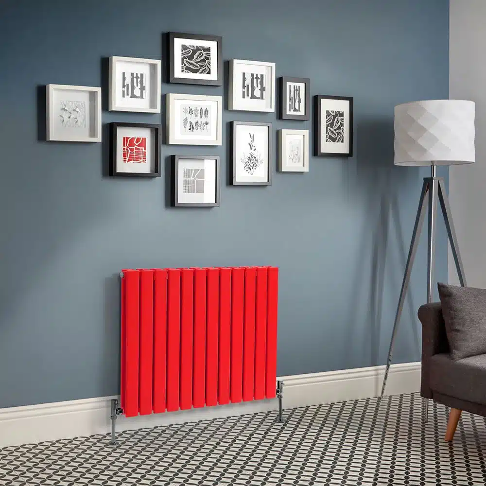 Radiateur à eau chaude double rang Rouge