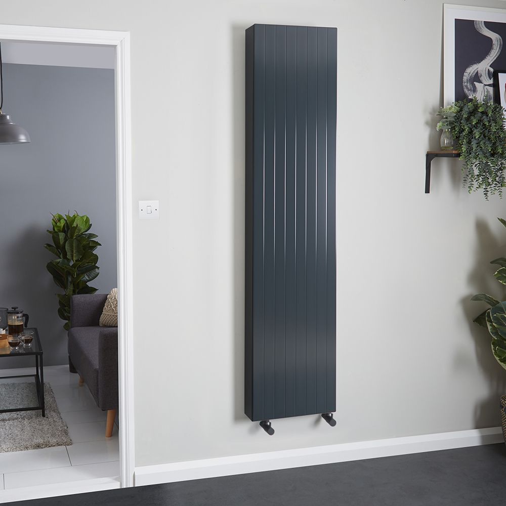 Radiateur à eau chaude vertical anthracite K2 1870 watts*